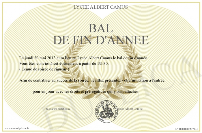 Quel bal pour fêter la fin d’année scolaire